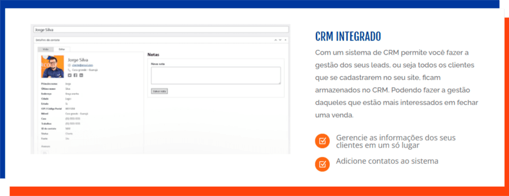crm site imobiliário