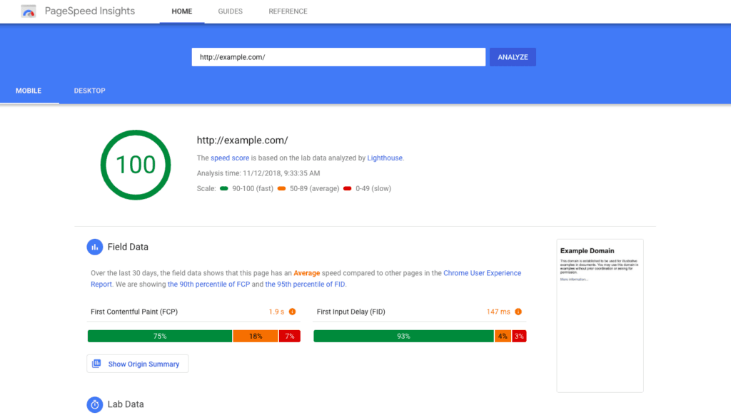 speedpage insight