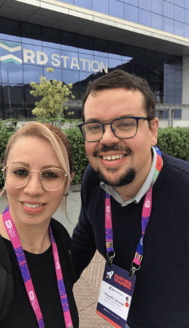 Eduardo e Kami na edição 2019 do Prêmio RD Summit