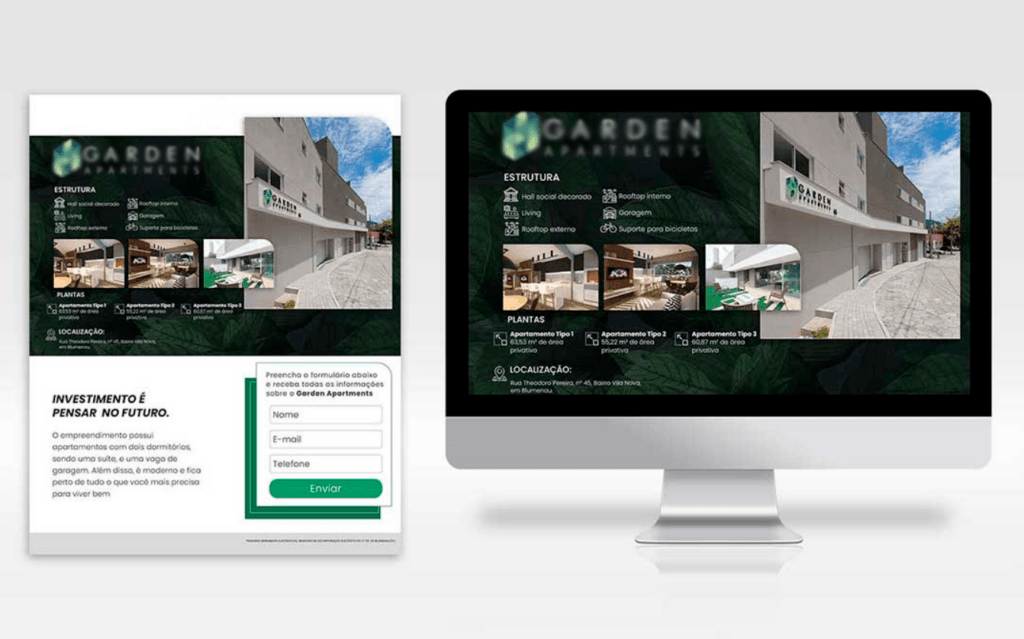 landing page para empreendimentos imobiliários
