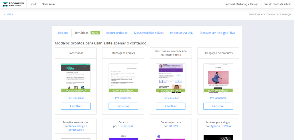 editor de e-mail