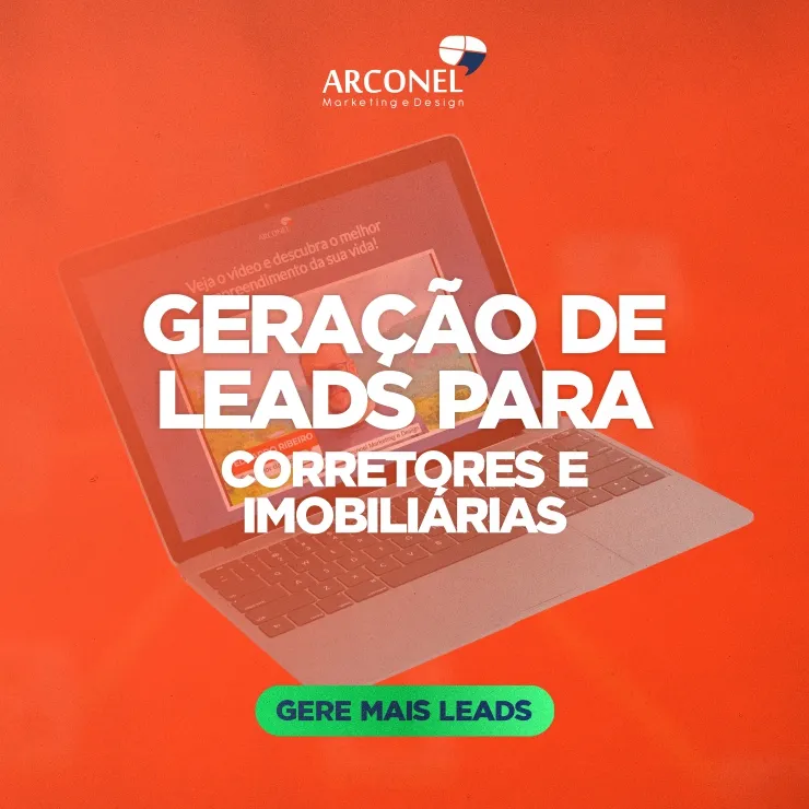 Método gratuito de geração de leads para corretores e imobiliárias materiais gratuitos da Arconel