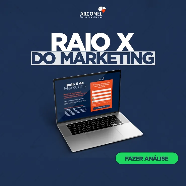 Análise gratuita Raio X do Marketing para empresas – Arconel materiais gratuitos da Arconel